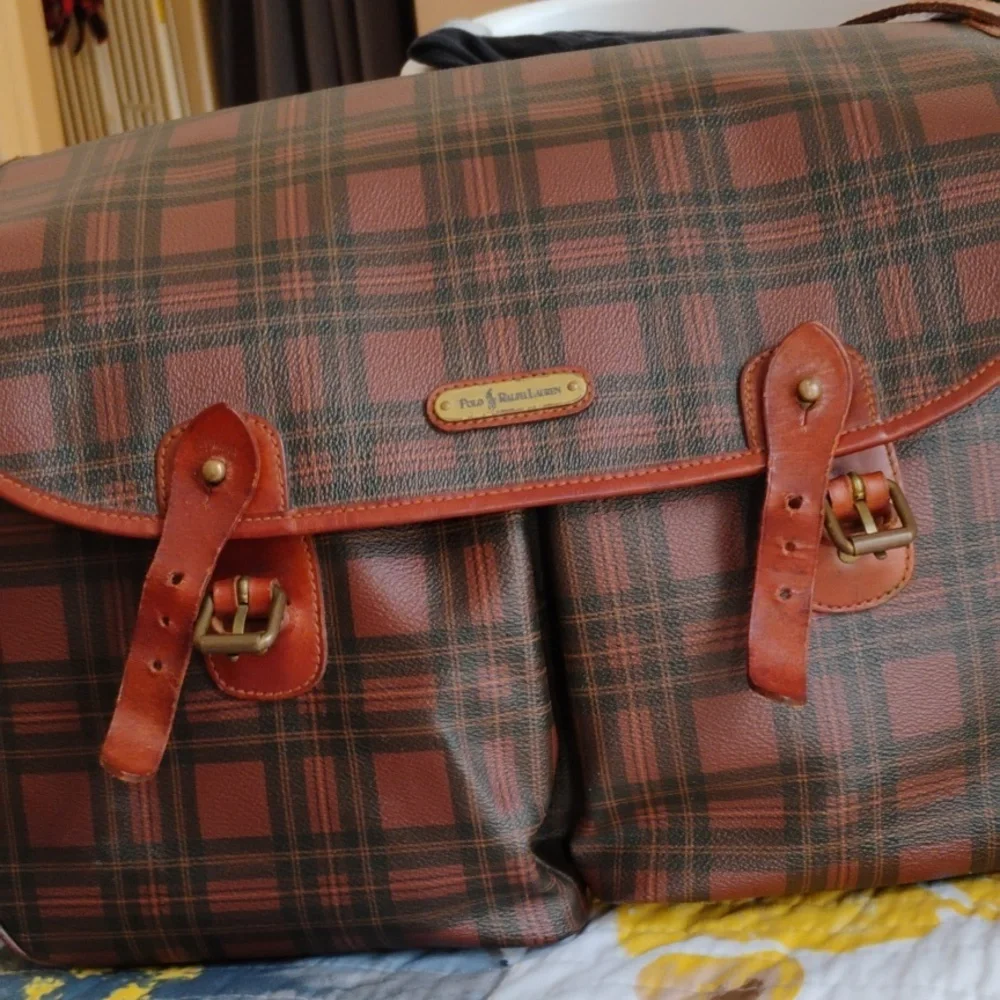 Polo Ralph Lauren Tartan Plaid Satchel.